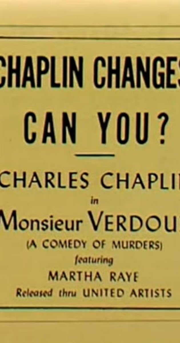 Chaplin Today: 'Monsieur Verdoux'